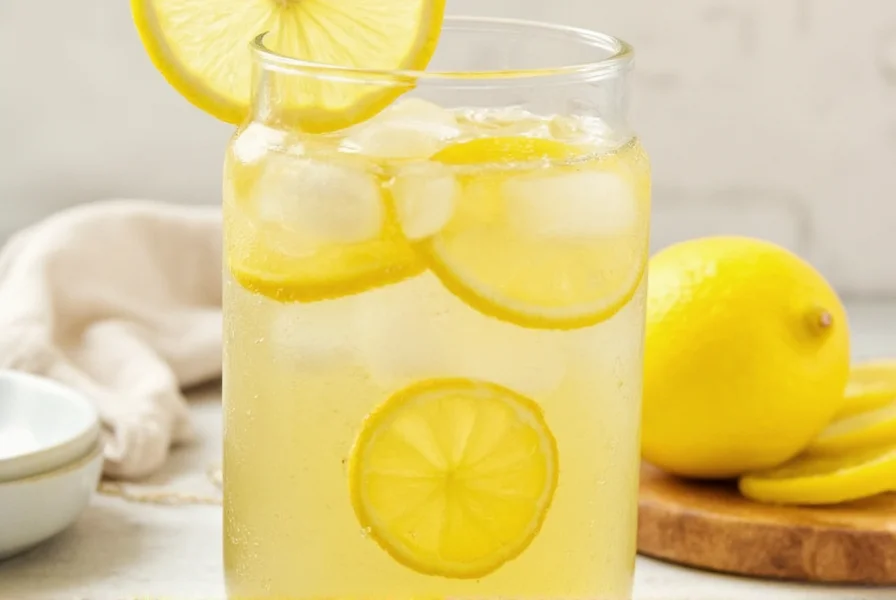 Comparison chart showing nutritional components of ginger lemon water versus green tea and plain water