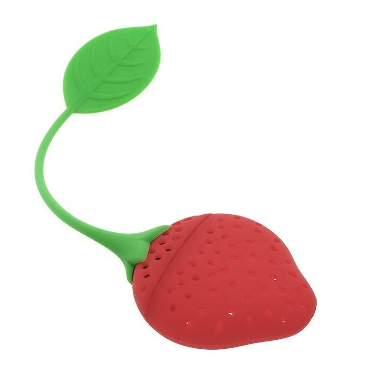 

Strawberry Shape Tea Diffuser Loose Tea Strainer Filter Creative Cute Silicone Tea Infuser