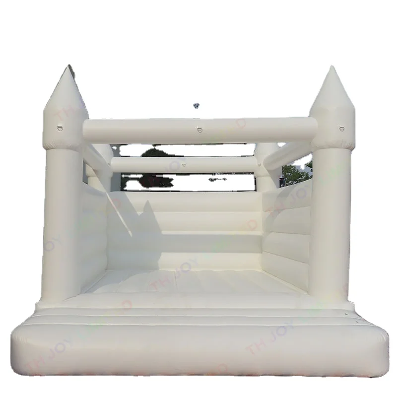 

free air shipping 13ftx13ft 4x4m wedding air jumping house bouncer inflatable bouncy castle white bounce houses for party