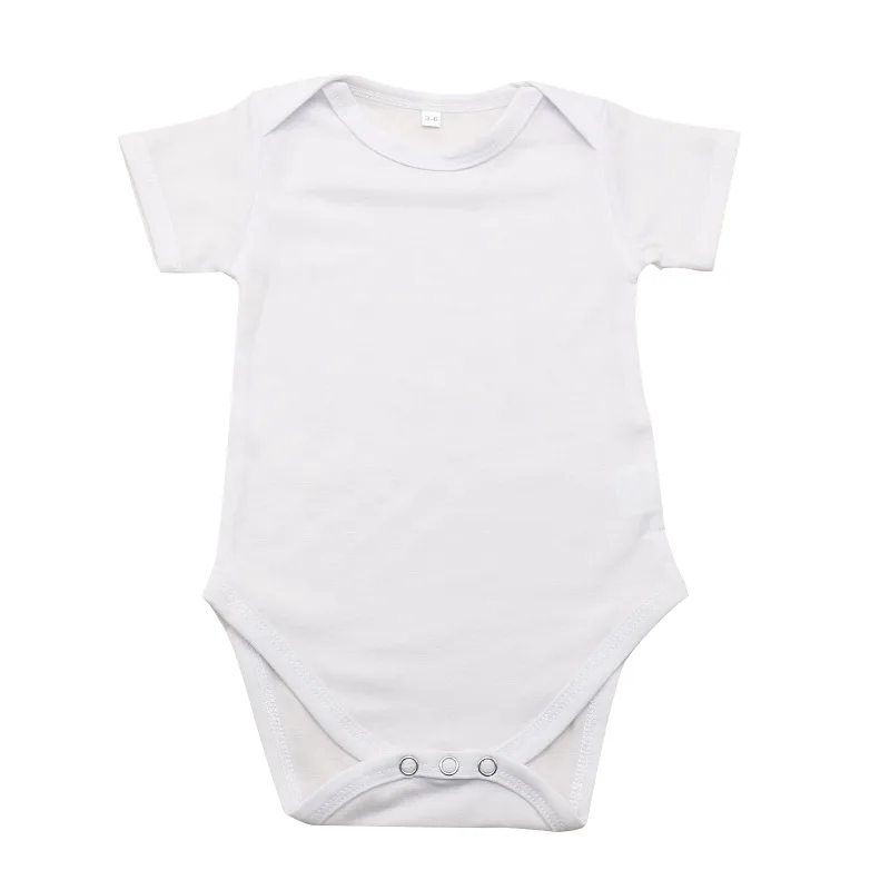 

Amazon hot selling sublimation custom baby onsies Newborn Short sleeve baby boys' rompers baby clothes romper, As picture