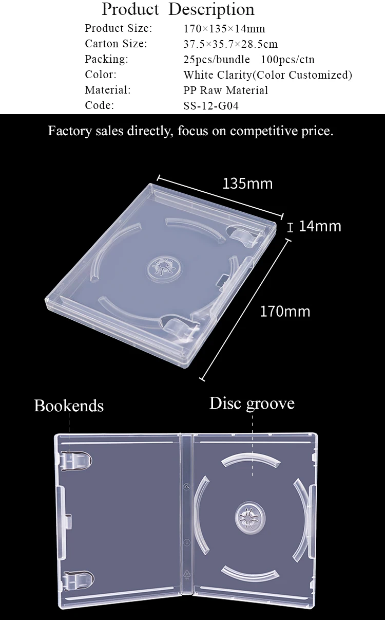 Wholesale Ps2 Ps3 Ps5 Game Clear Case Packing Plastic Ps4 Cd Dvd Games