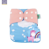 

Baby Washable Reusable Real Cloth Pocket Nappy Diaper Cover Wrap Suits One Size Nappy Inserts Cartoon Diapers