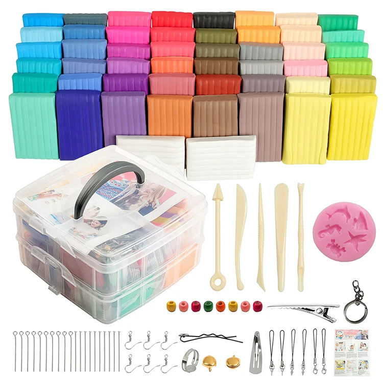 

China Wholesale 50 Colors 20g Oven Bake Professional Polymer Clay Set