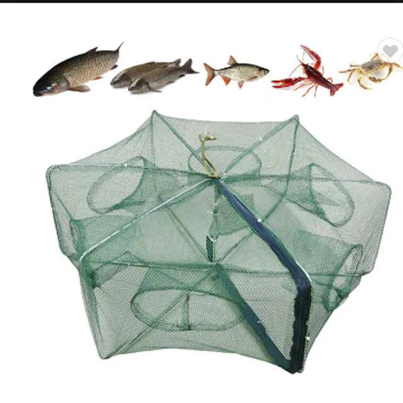 

Trap Shrimp Dip Net Folding Fishing Net Sun Dried Fish Net Household Send Hook, Green