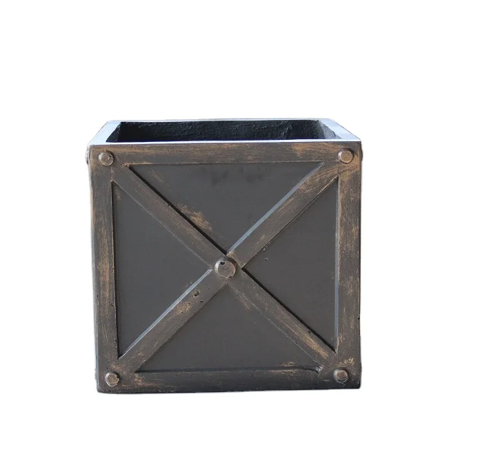 

Square Fiberglass Cross Planter