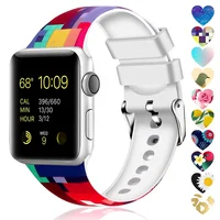 

Sport 38mm 42mm Custom Silicone Arm Sweat Hand Fitness Smart Resistance Watch Band