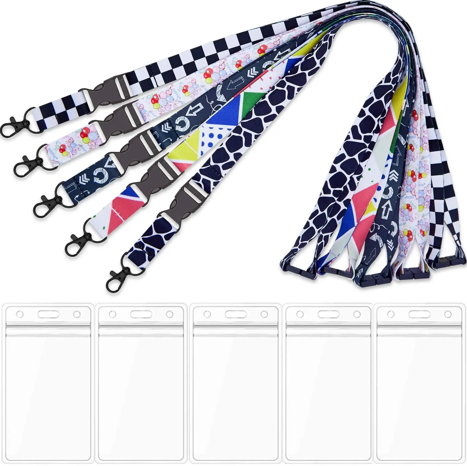 Custom Id Card Badge Holder Lanyard With Plastic Holder - Buy Airline ...