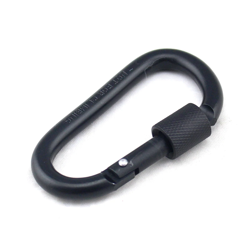 
Factory Sale Cheap Hiking Equipment Military Keychain D Type Carabiner, 2020 Amazon New Products Metal Carabiner 