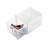 

Plastic high quality high heeled shoes storage box Transparent drawer type storage box Dust proof container for high heeled shoe