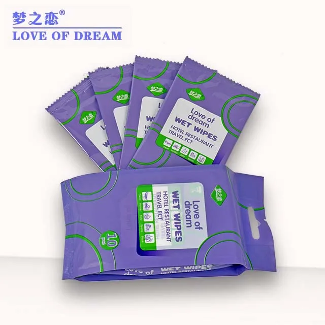 

Disposable Individually Wrapped Hand cleaning Restaurant Wet Wipes