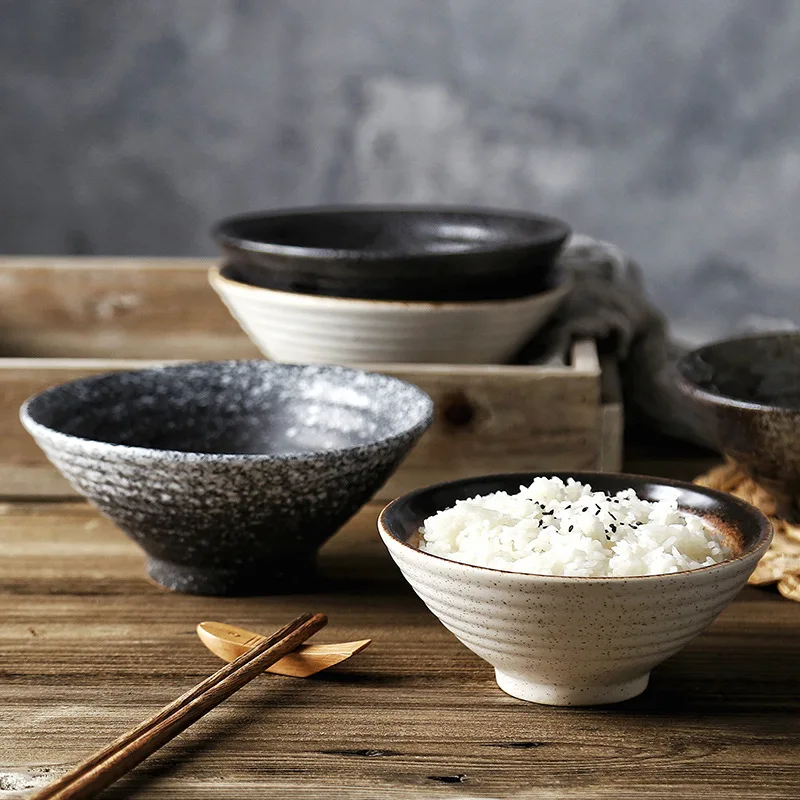 

Japanese cuisine side dishes household ceramic soup rice bowl creative theme restaurant ceramic tableware, Customized accord