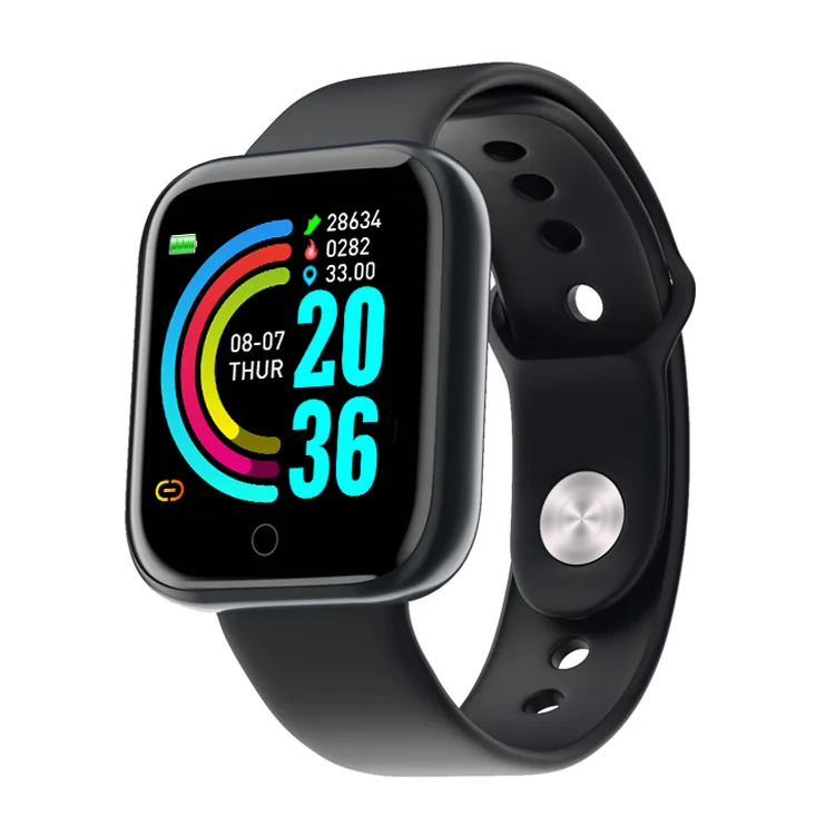 

2020 new arrivals Y68 smart bracelet heart rate monitor belt woman health watch