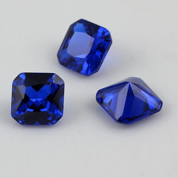 

Square shape 113# color dark blue Octagon Shape blue saphire spinel 10mm Synthetic Blue spinel price per carat