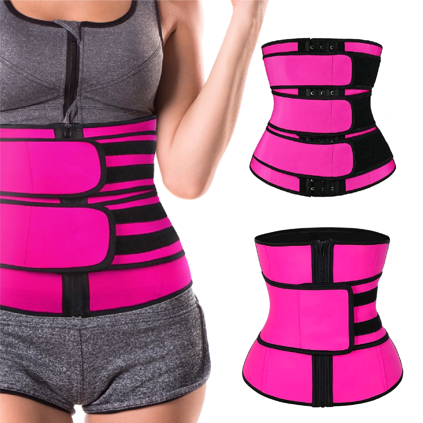 

Best Wholesale Custom Logo Unisex Private Label Compression Belt Neoprene High Quality Waist Trainer For Woman And Man