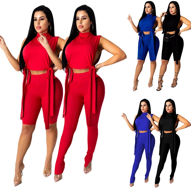 

New Product Ideas 2022 Hollow Out Top Two Piece Set Women Clothing Joggers Outfits Custom Logo 2 Piece Short Set For Woman, Picture color