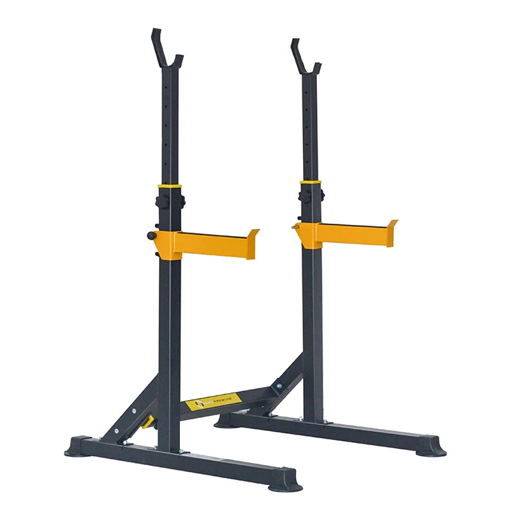 

Adjustable Gym Squat Barbell Fitness Stand Tools Support Power Rack, Black or as customized