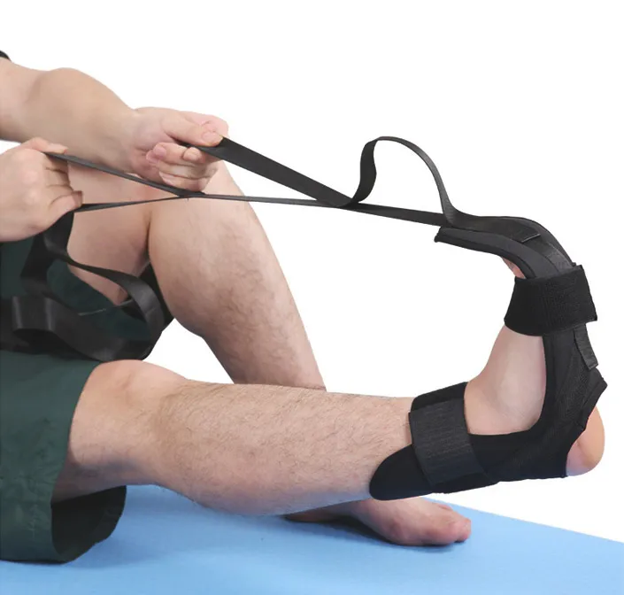 

Leg Stretcher Strap for Plantar Fasciitis Foot Ankle Achilles Stretch for Yoga Stretching Ligament Straps Training Belt, Black