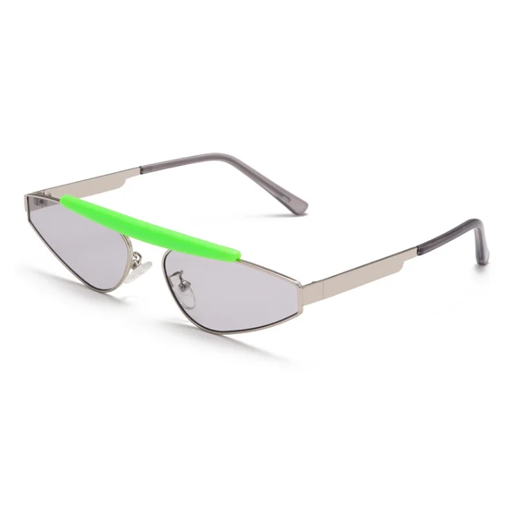 

New Fashion Metal Retro Small frame sunglasses Triangle Cat eye Unisex Sunglasses