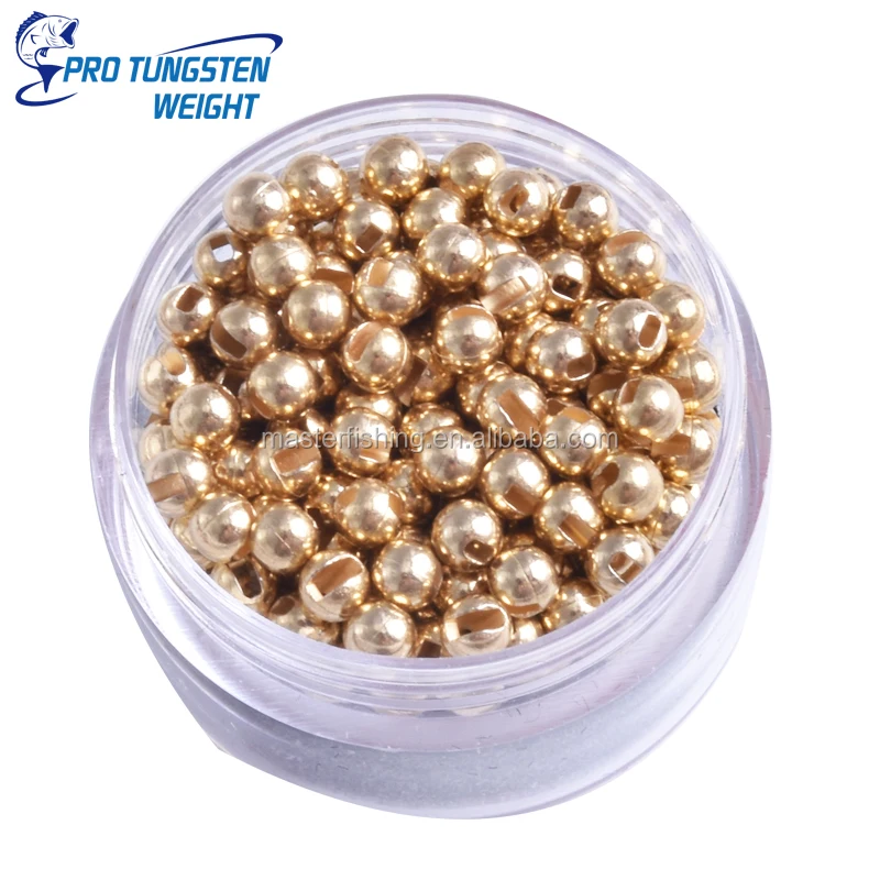 MUUNN 150pcs Tungsten Fly Tying Beads - 2.3-4.0mm Jig Head Nymph Ball, 5 Colors, Super Dense & Eco-Friendly For Fly Fishing