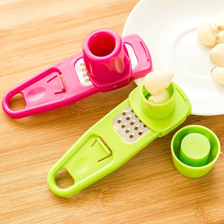 

Magic Silicone Peeler Slicer Cutter Grater Planer Plastic Ginger Garlic Grinding Tool Candy Color Kitchen Accessories, As photo