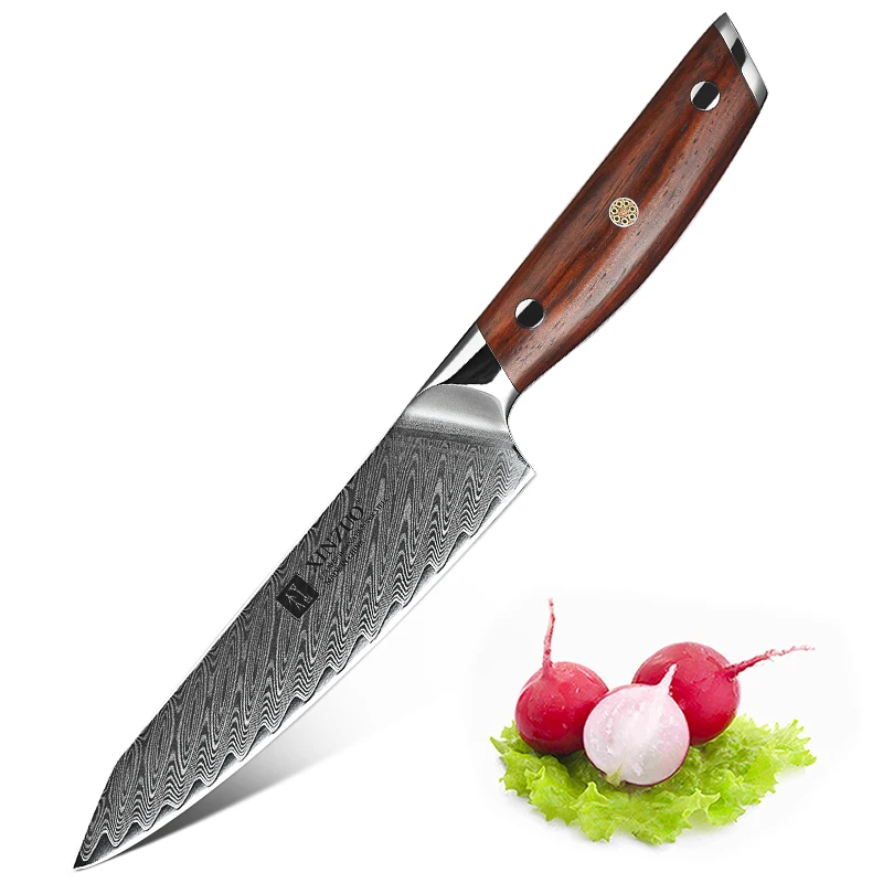 

HOT SALE 5 Inch Sharp 67 Layers Damascus Steel Knives Kitchen Utility Knife