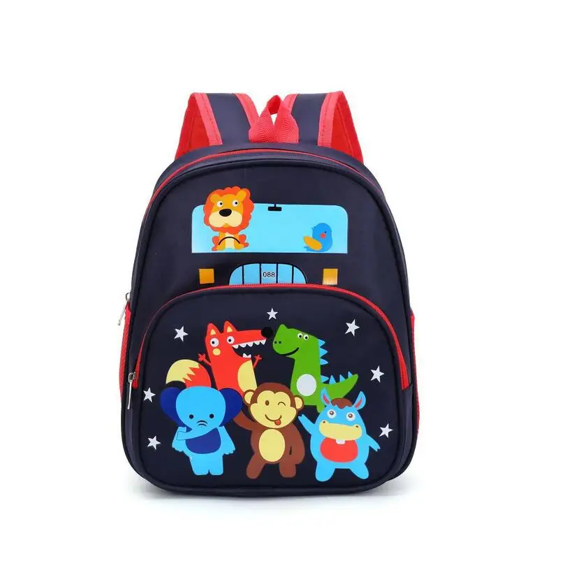 

2021 new children's school bag animal pattern cartoon cute backpack super light schoolbag for primary school students, Same as main picture