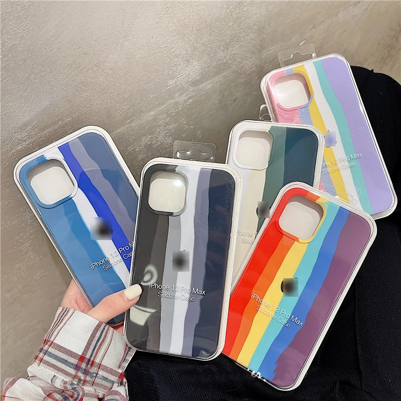 

Custom logo liquid silicone phone cover silicon shockproof phone cases for iPhone 11 12 Pro max