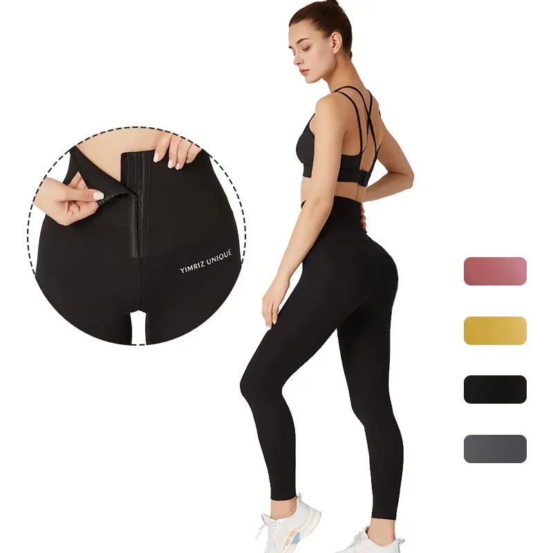 

Custom Logo Yoga Pants Women Fitness Lose Weight Tummy Control Waist Trainer cincher Corset Leggings, 4colours
