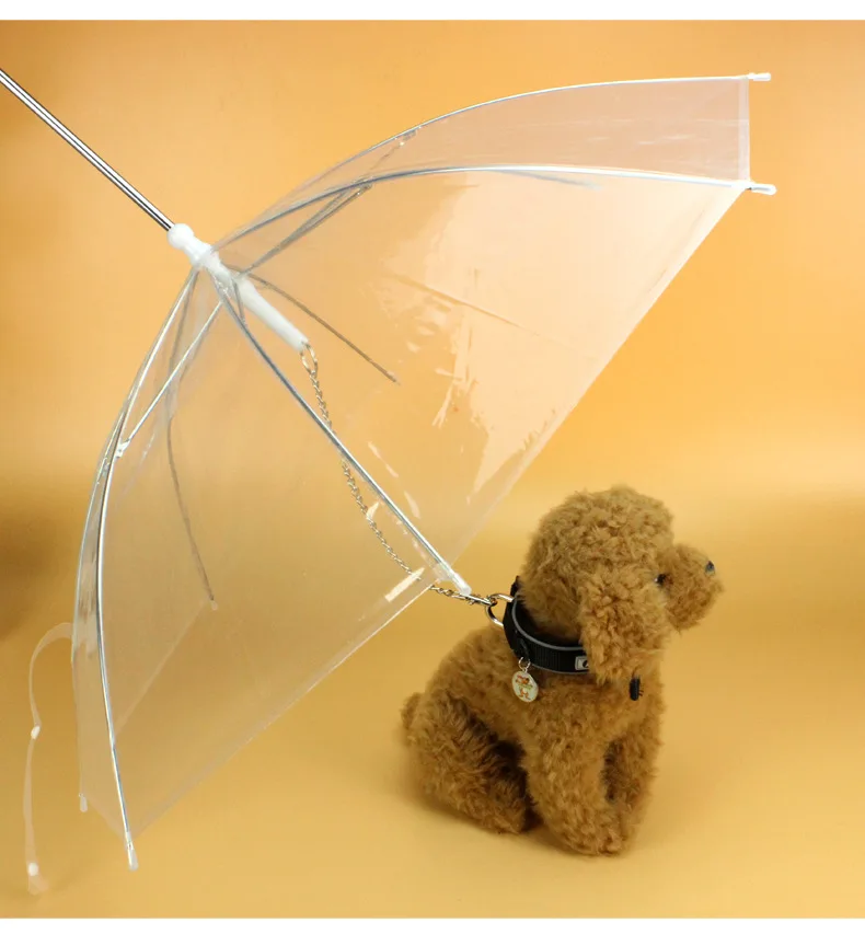 

Pet Dog Rain Gear Transparent Pet Outdoor Umbrella