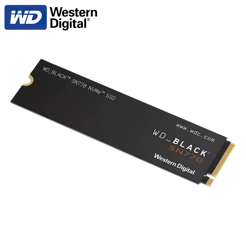 

Original Western Digital WD BLACK SN770 NVMe SSD 2TB 1TB 500GB 250GB Internal Gaming Solid State Drive Gen4 PCIe M.2 2280 SSD