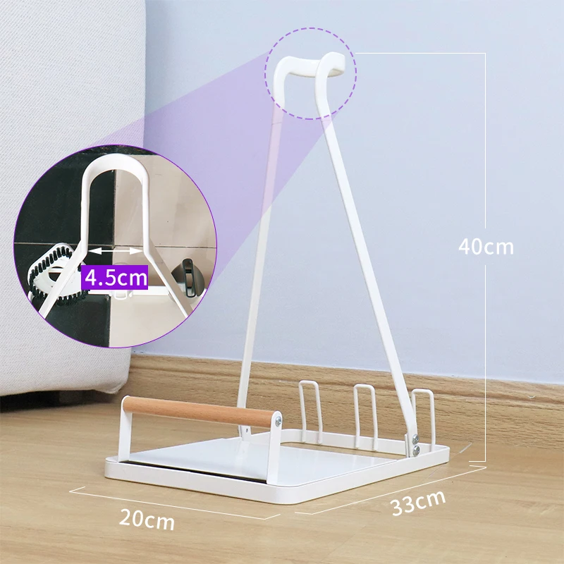 

Drill-free wood metal steel handheld vacuum cleaner bracket storage rack for Dyson bracket