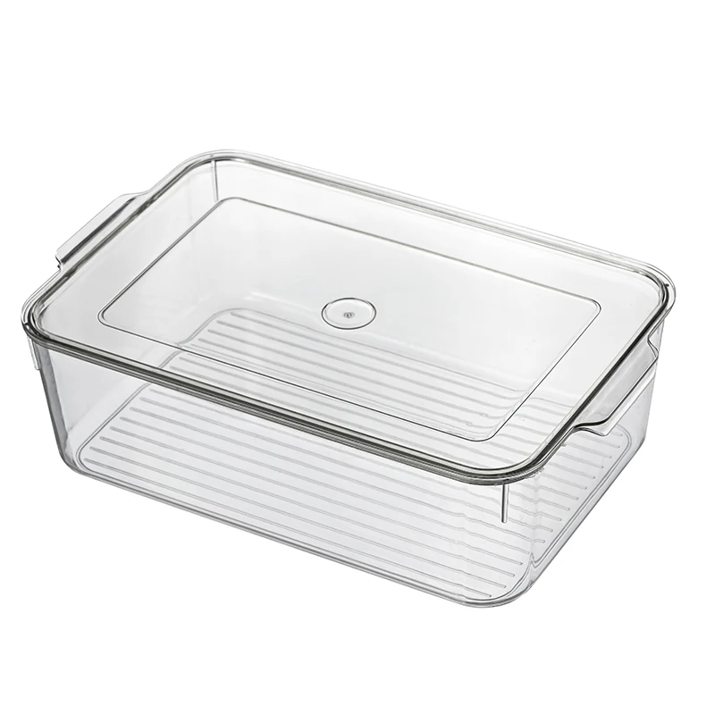 

2021Transparent Plastic Refrigerator Food Drawer Box Fridge Food Storage Box