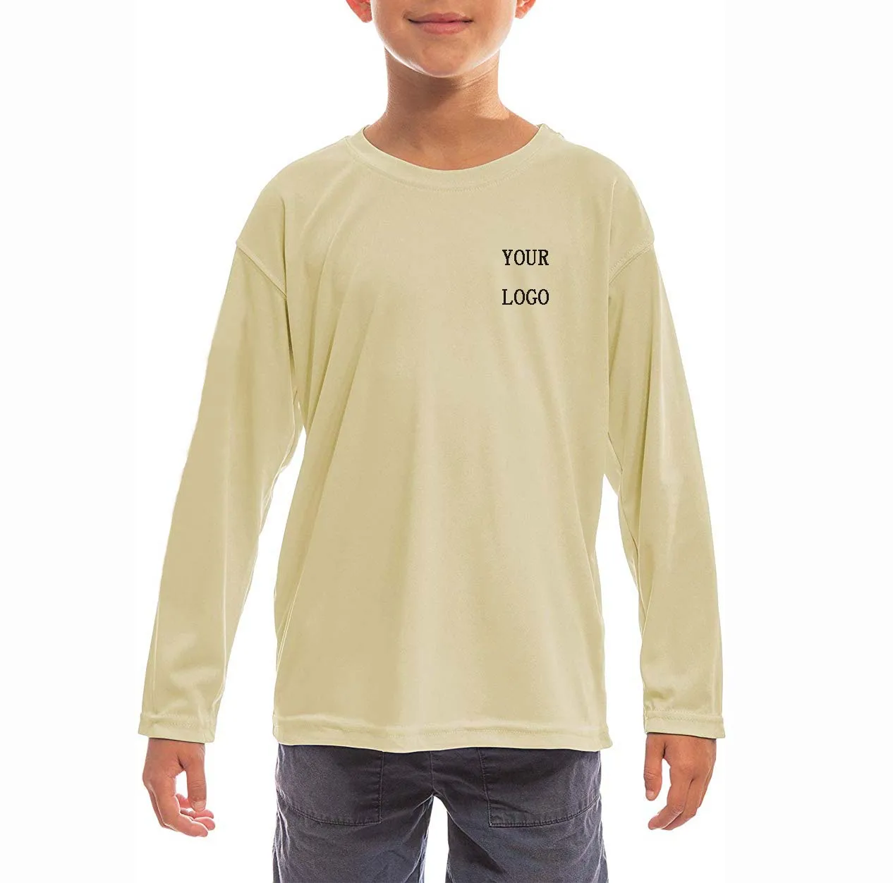 Kid Customizable Pattern Monochrome Upf 50+ Sun Protection Longsleeved