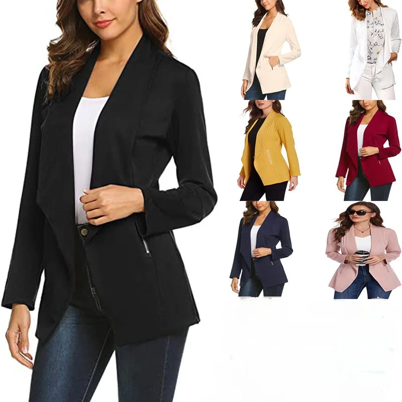 

2022 High fashion Plus Size Jackets Coats Work Office Lady fashionable blazers for women Korean Solid woman blazer jacket sexy
