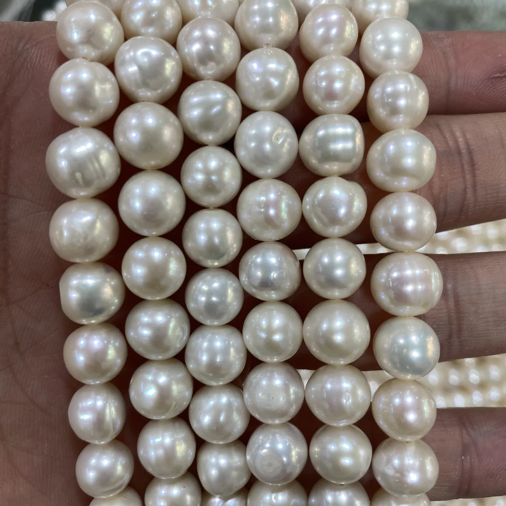 

Factory Sale 9-10mm Natural Freshwater Pearl Loose Beads For DIY Necklace Bracelet