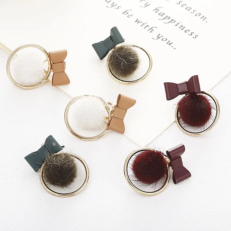 

Popular Butterflyknot earring colors ball earring butterfly earring hoop, As pic