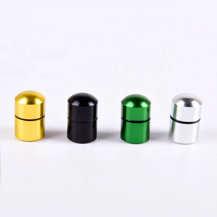 

12*18mm In Stock Promotional portable micro geocaching waterproof bison tube nano geocache container, Black;silver;green;gold/ customized