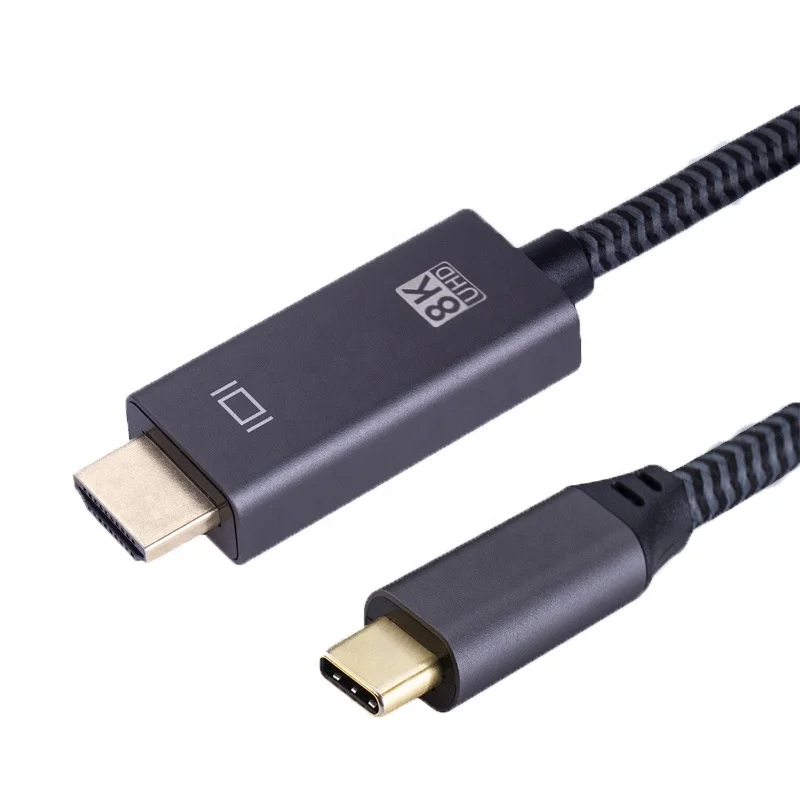 

DisplayPort 1.4 to HDMI 2.1 Cable 6.5Ft DP to HDMI 8K30Hz Video Cables HDR 4K120Hz DP to HDTV Cord for Monitor Projector Desktop