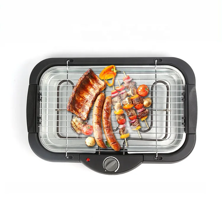 Electric Table Top Bbq Grill Certificated Height Adjustable Portable