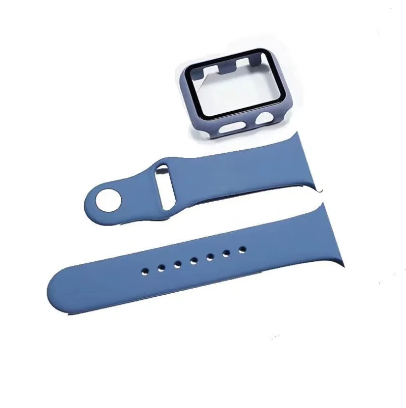 

2021 Factory direct sale soft Silicone Replacement Strap Compatible for Apple iwatch Series 6/5/4/3/2/1/SE Watch strap, 16colors