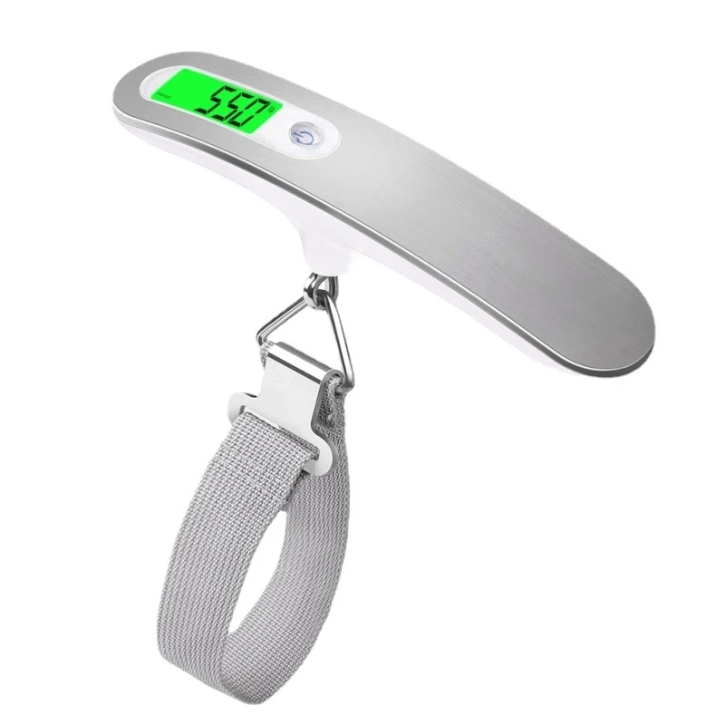 

50kg Mini Scale LCD Display Stainless Steel Handheld Electronic Luggage Scale Portable Express Scale For Travel