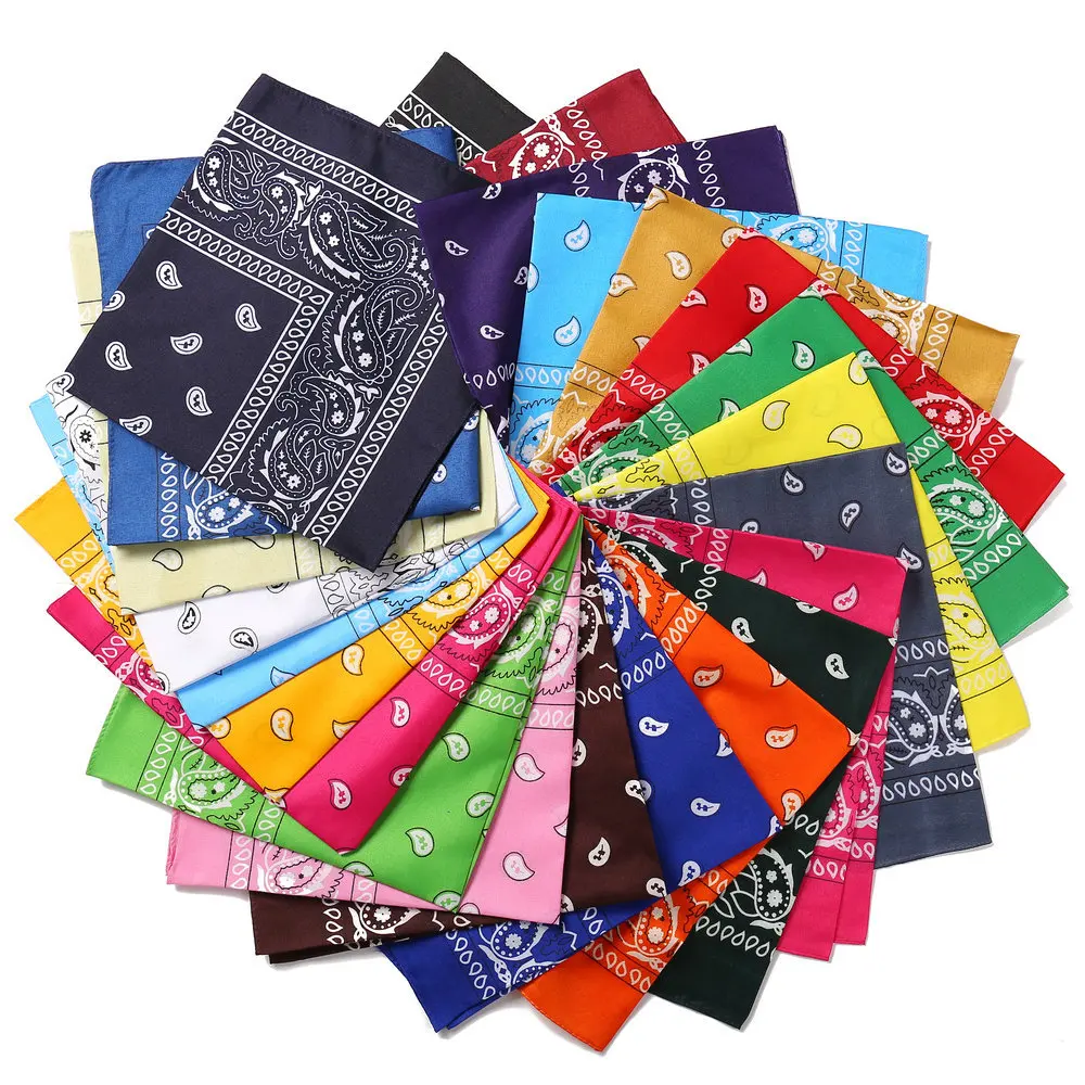 

Amazon Hot Selling Custom Multifunction Colorful Printing Square Scarf Hair Accessories for Women