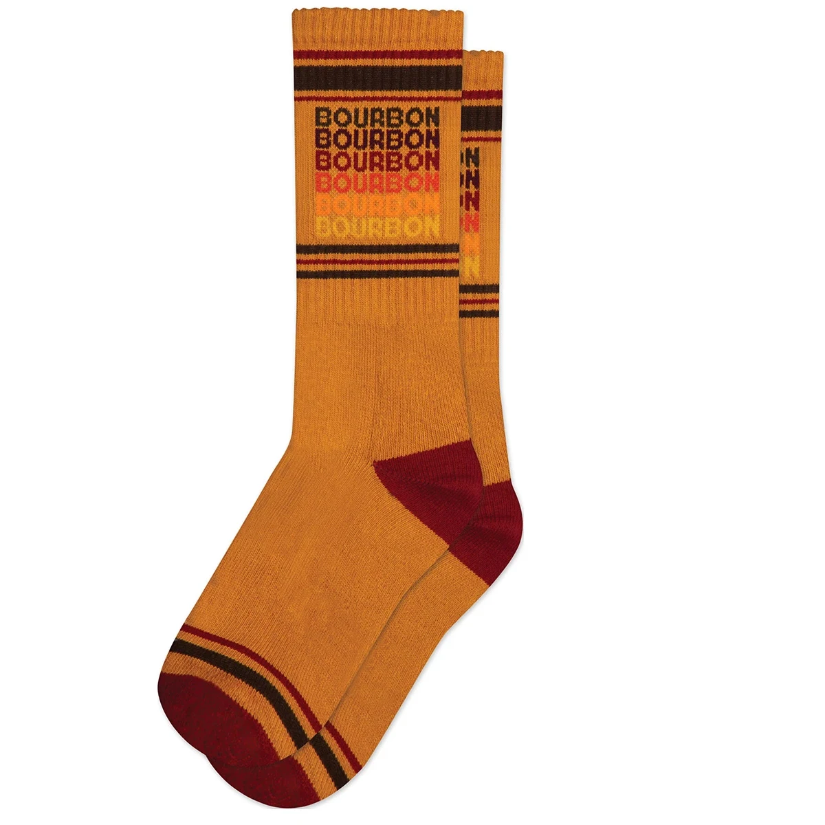 

custom Fun with Words Novelty Saying Crew bourbon Socks men