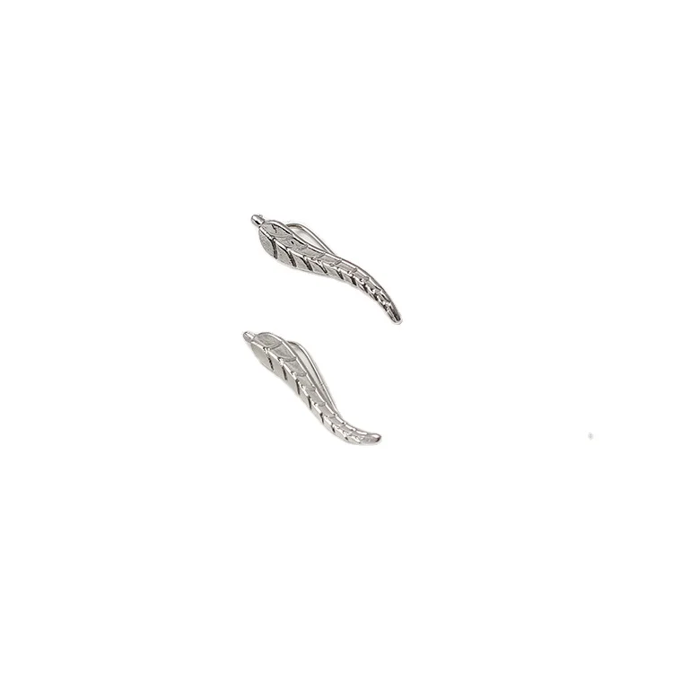 

E-0669 Wholesale Hot Selling Korean Version Unique Personality Simple Leaf Alloy U-Shaped Ear Clip Earrings Stud Earrings, Picture shown