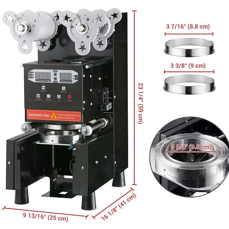 

Digital Manual/semi-automatic Milk Tea Cup Plastic Cover Sealing Machine Plastic Packaging Cups Machine