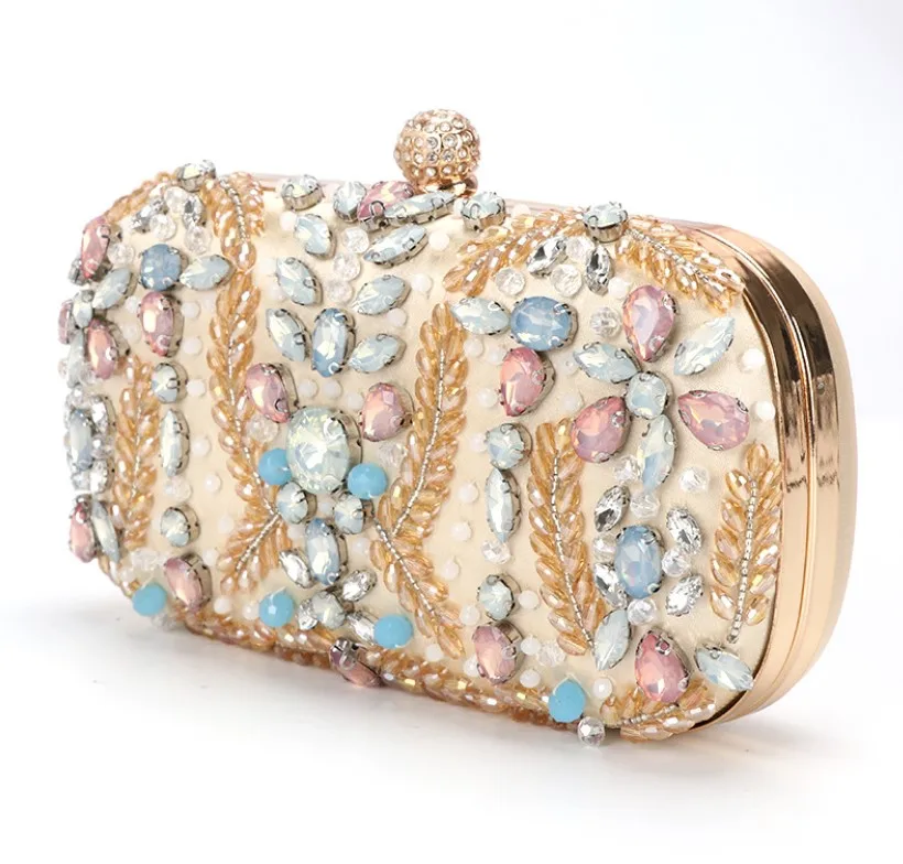 

fashion rhinestone clutch bag purse with crystals & pearl for women evening dress
