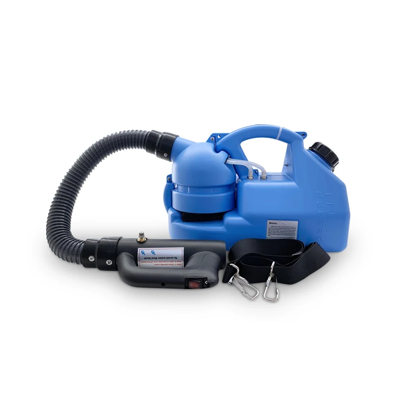 

7L 1200W Mini fog machine ULV cold fogger portable electric hospital disinfection sprayer, Blue