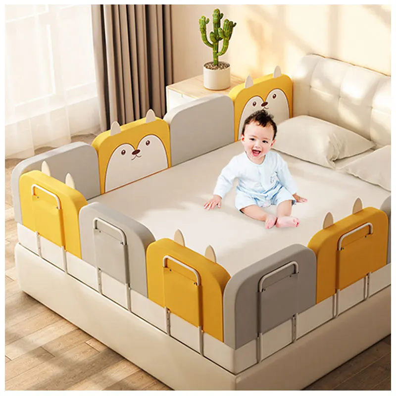 

Kids Folding Bed Fence, Cheap 200 cm Bed Fence/, Pink/gray/yellow