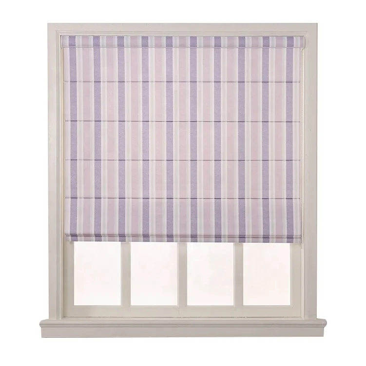 

Factory direct flocked standard security roman shades for jalousie windows
