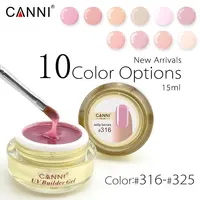 

2020 New CANNI Hot Sale Products 25 Colors Camouflage Color UV Nail Polish Builder Construction Extend Nail Hard Jelly Poly Gel
